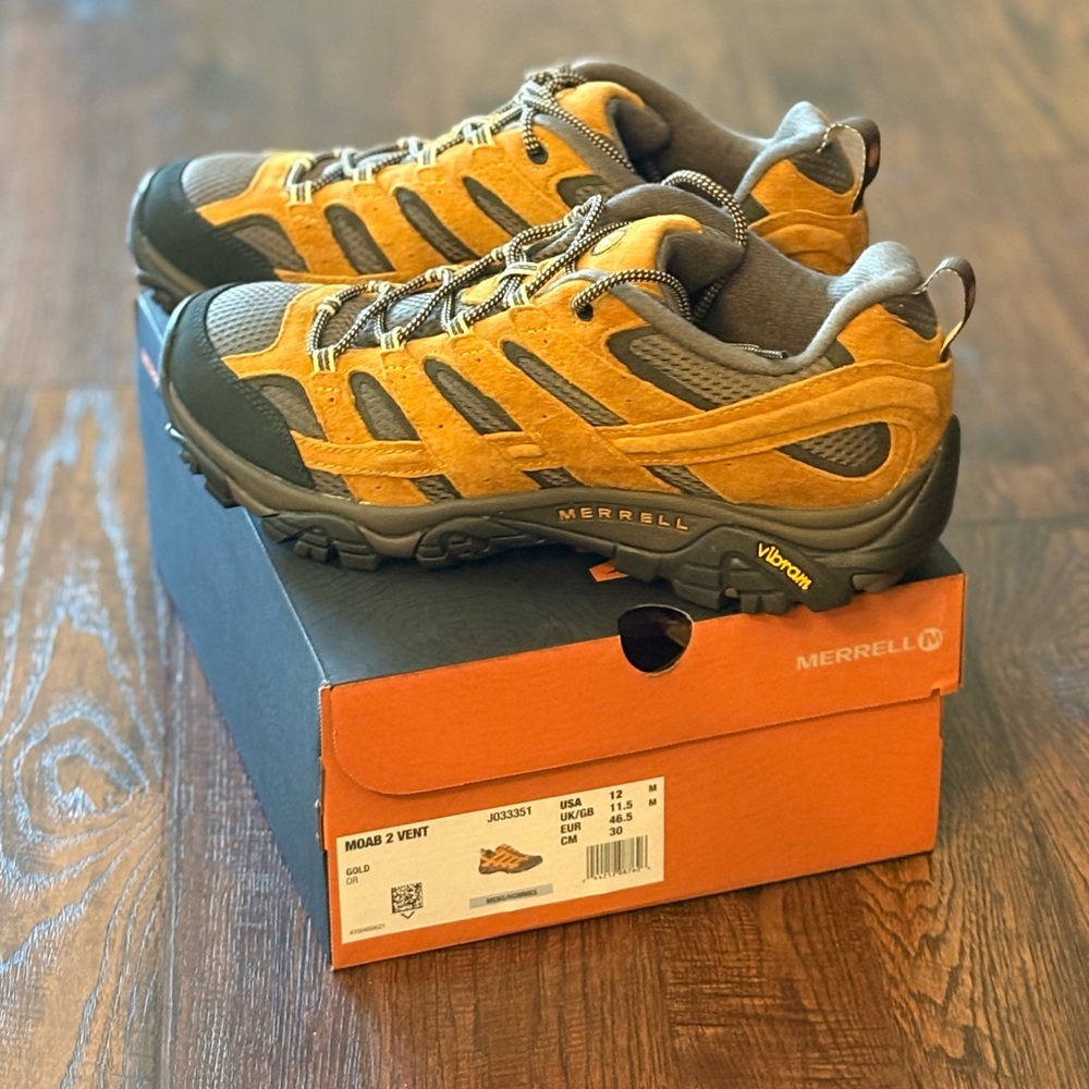 Men’s Merrell Moab 2 Vent - Size 12 - Gold